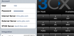 Riepilogo impostazioni dell'account Parametri dell'account 3CX per iPhone