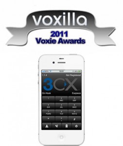 3CXPhone for iPhone wins Voxilla Award