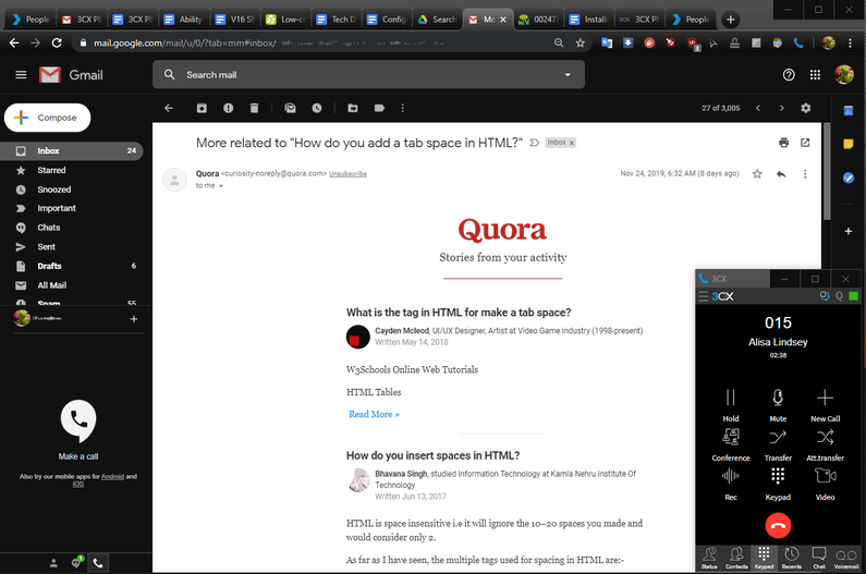 Estensione di Google Chrome per 3CX