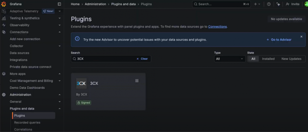 3CX per Grafana 3CX per Grafana