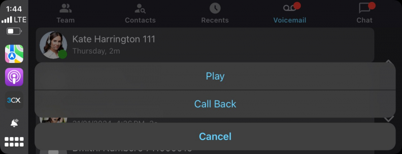 Ascolta la tua voicemail