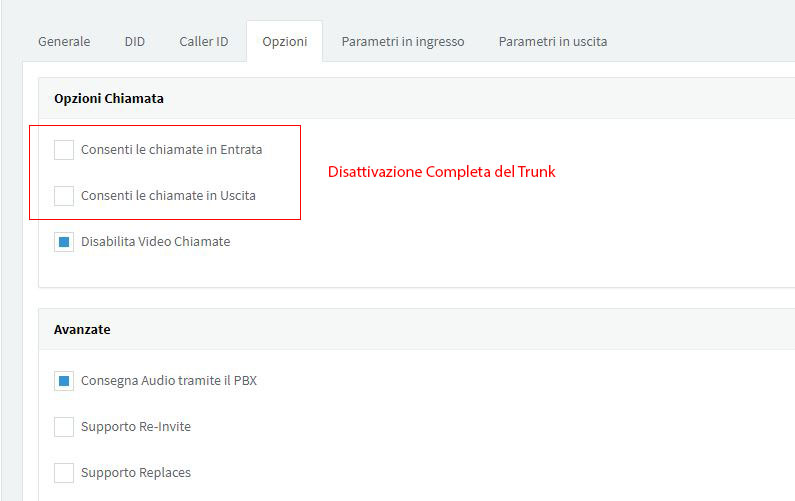 Disattivare Completamente un account VoIP con 3CX