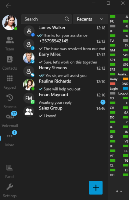 Funzionalità chat Funzionalità chat