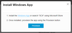Installazione windows app