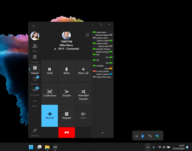 Minimizza icone con il nuovo softphone windows