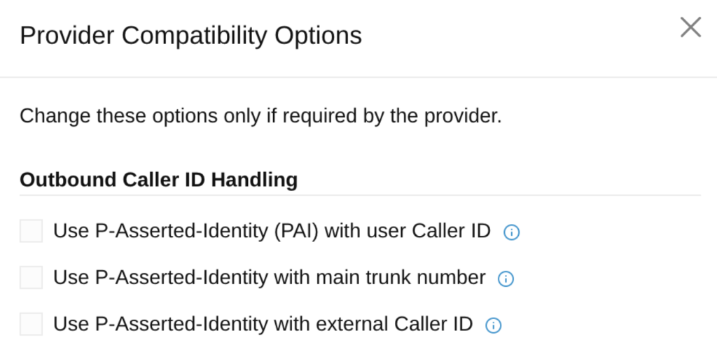 Opzioni di compatibilità Opzioni di compatibilità