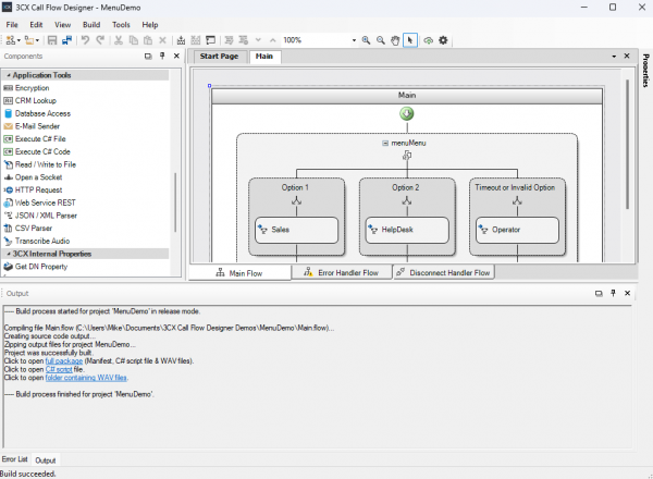 Editor di raccolta Output di compilazione