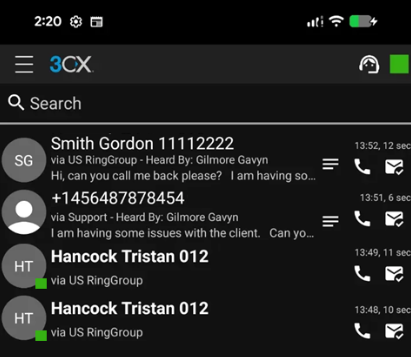 Segreteria Android condivisa Segreteria Android condivisa