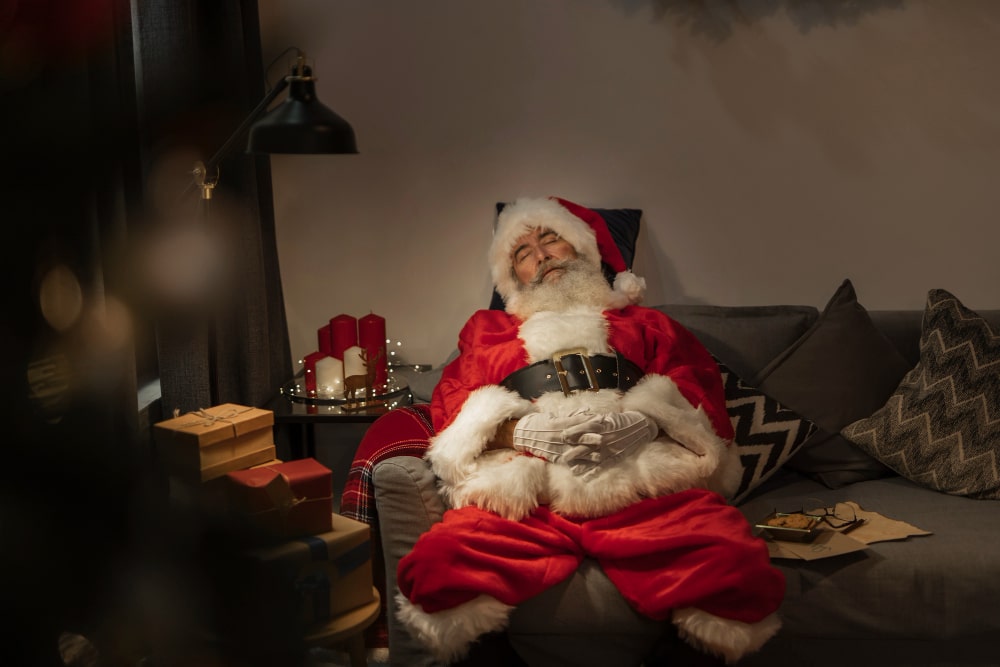 Santa’s sleeping Santa's sleeping