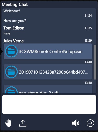 Condivisione file con 3CX Aggiornamento WebMeeting controllo remoto