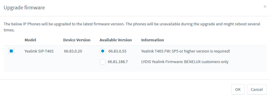 Ottieni il firmware Yealink più recente dalla console di gestione 3CX