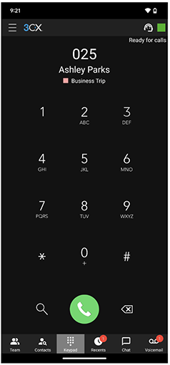 Stato dialer – Android Lo stato nel dialer dell'app Android