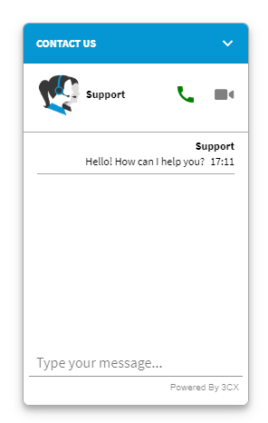 3CX Live Chat & Talk per siti Web
