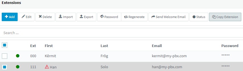 Nuova opzione per copiare gli interni aggiunta alla versione 3CX V16 Release Candidate