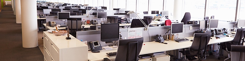 Il lavoro agile rende gli uffici vuoti