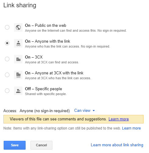 Carica il backup del tuo PBX su Google Drive