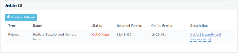 Installa l'ultimo hotfix per una maggiore sicurezza Installa l'ultimo hotfix per una maggiore sicurezza