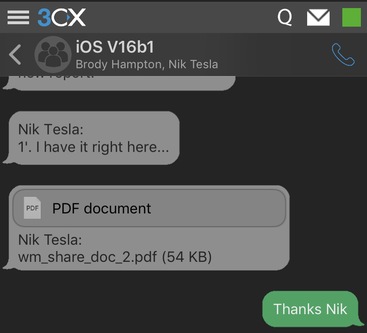 Aggiornamento iOS VoiP app con funzionalità di chat migliorate