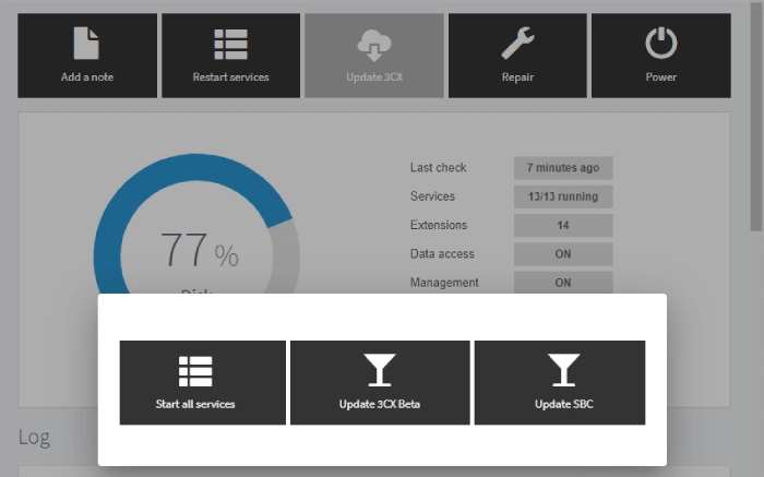 Aggiorna da remoto con l'instance manager