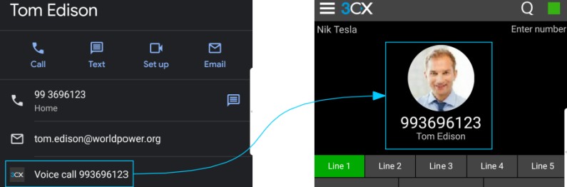 Integrazione Android migliorata con l'ultima App 3CX