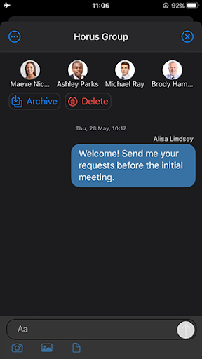 Tocca l'avatar per fare una chiamata nella versione beta di iOS