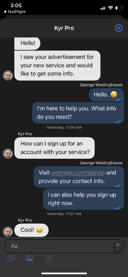 La nuova iOS beta con il supporto per la messaggistica