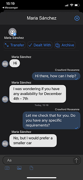 Integrazione chat Facebook ed SMS con la nuova app iOS
