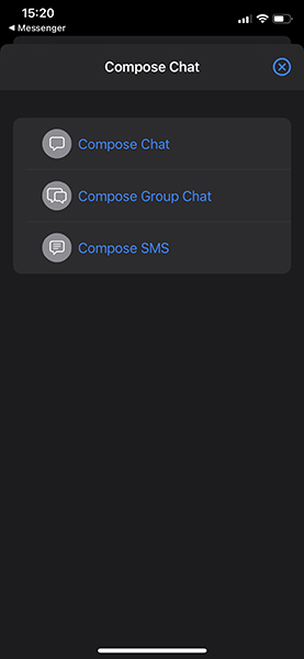 La nuova funzionalità di live chat, messaggi e facebbok della nuova iOS APp