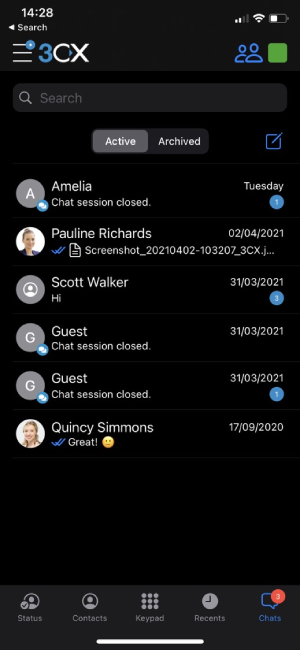 Aggiornamento di ios beta messaging