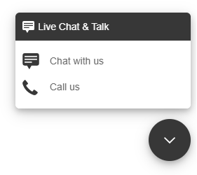 Icona della live chat sul sito web