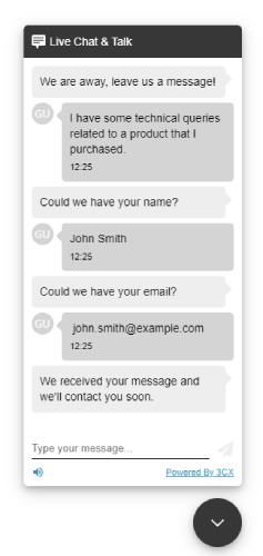 Compilare il modulo della live chat adesso è più facile e veloce