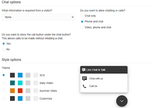 Opzioni della live chat Scopri le nuove opzioni della live chat