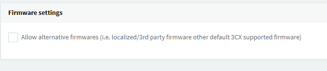 Utilizzare un firmware alternativo con l'aggiornamento 4CX V15.5 4