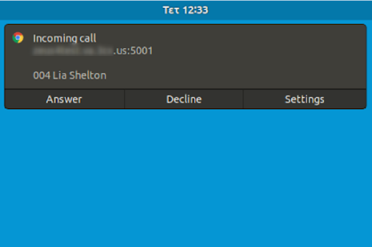 PWA - Notifica di chiamata in entrata su Linux