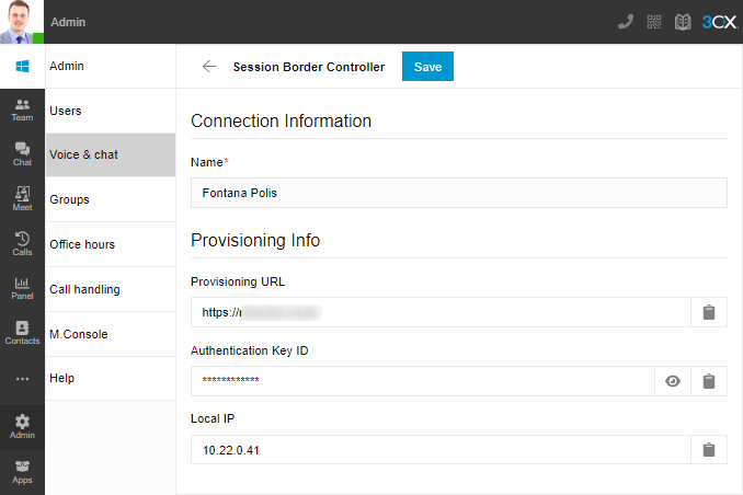 Session Border Controller nell'aggiornamento V18 6 RC 2 