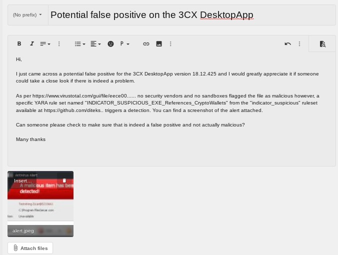 Nuovo forum di avviso della sicurezza