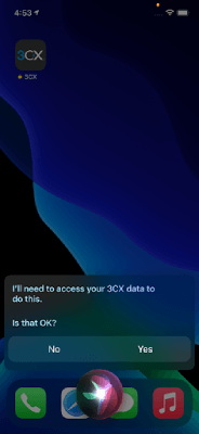 Utilizza Siri per effettuare chiamate tramite 3CX