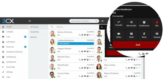 Softphone WebRTC basato su Web con 3CX V16