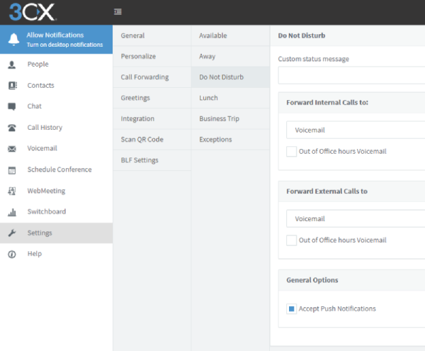 Personalizzare le regole di inoltro web client