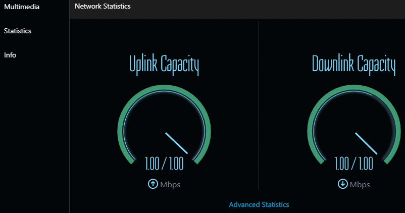 Capacità di uplink e downlink in 3CX WebMeeting