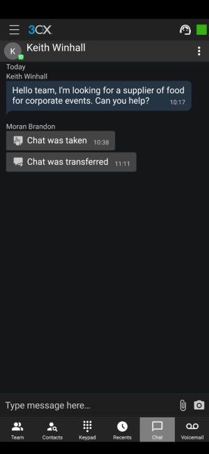 Rispondi ai messaggi di whatsapp API dall'app 3CX, web client e Desktop app