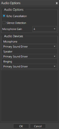 Impostazione audio dell'app per Windows